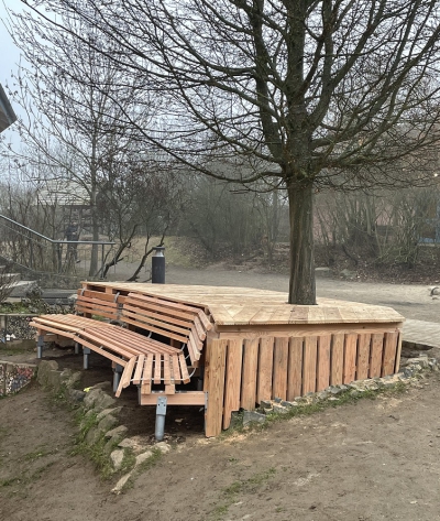 Holzdeck zum Chillen
